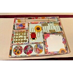 Rifle Paper Co. Blossom Tackle Box Stationery Set - New in Box